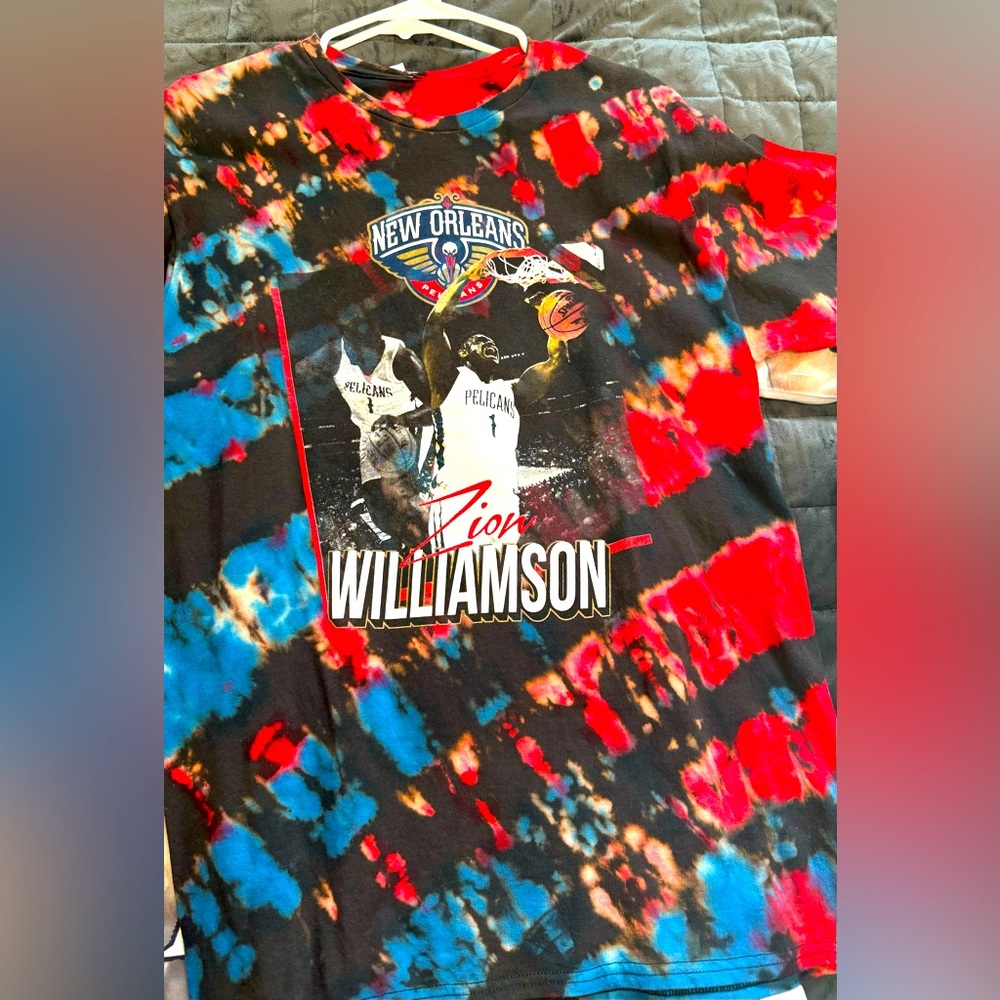 Tie Dye Zion Williamson Shirt. New Orleans Pelicans NBA